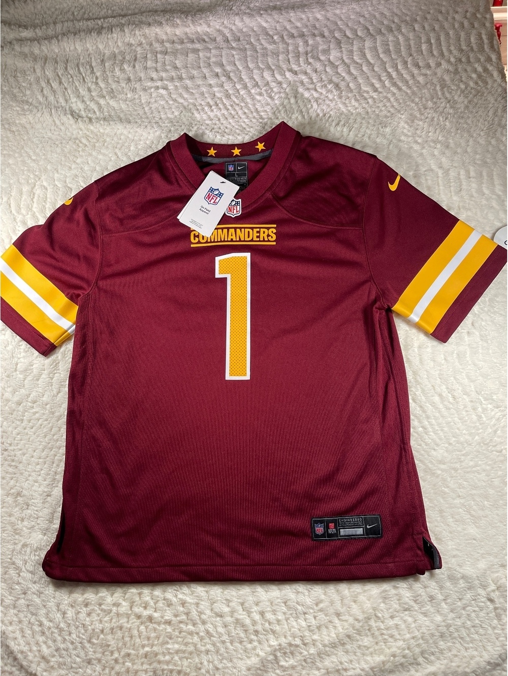 Nike Washington Commanders NFL Youth Football Jersey Size Large